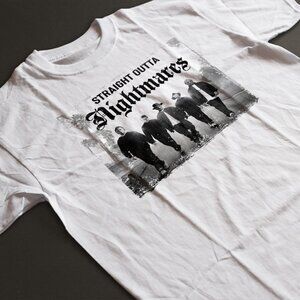 Straight Outta Compton Horror Characters Halloween White Tee